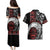 Honour The Treaty New Zealand Personalised Couples Matching Puletasi and Hawaiian Shirt Toitu Te Tiriti Indigenous Maori Face