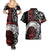 Honour The Treaty New Zealand Personalised Couples Matching Summer Maxi Dress and Hawaiian Shirt Toitu Te Tiriti Indigenous Maori Face