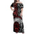 Honour The Treaty New Zealand Personalised Family Matching Off Shoulder Maxi Dress and Hawaiian Shirt Toitu Te Tiriti Indigenous Maori Face
