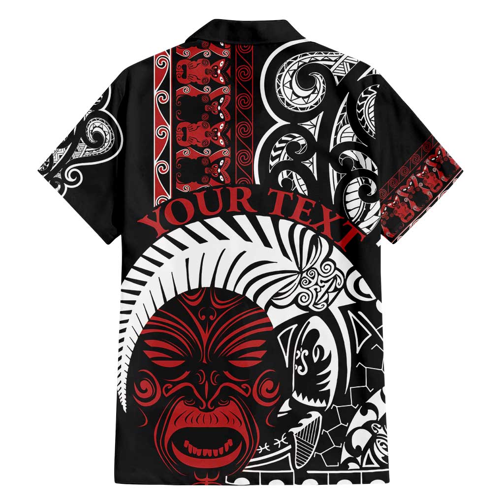 Honour The Treaty New Zealand Personalised Family Matching Tank Maxi Dress and Hawaiian Shirt Toitu Te Tiriti Indigenous Maori Face LT9 - Polynesian Pride