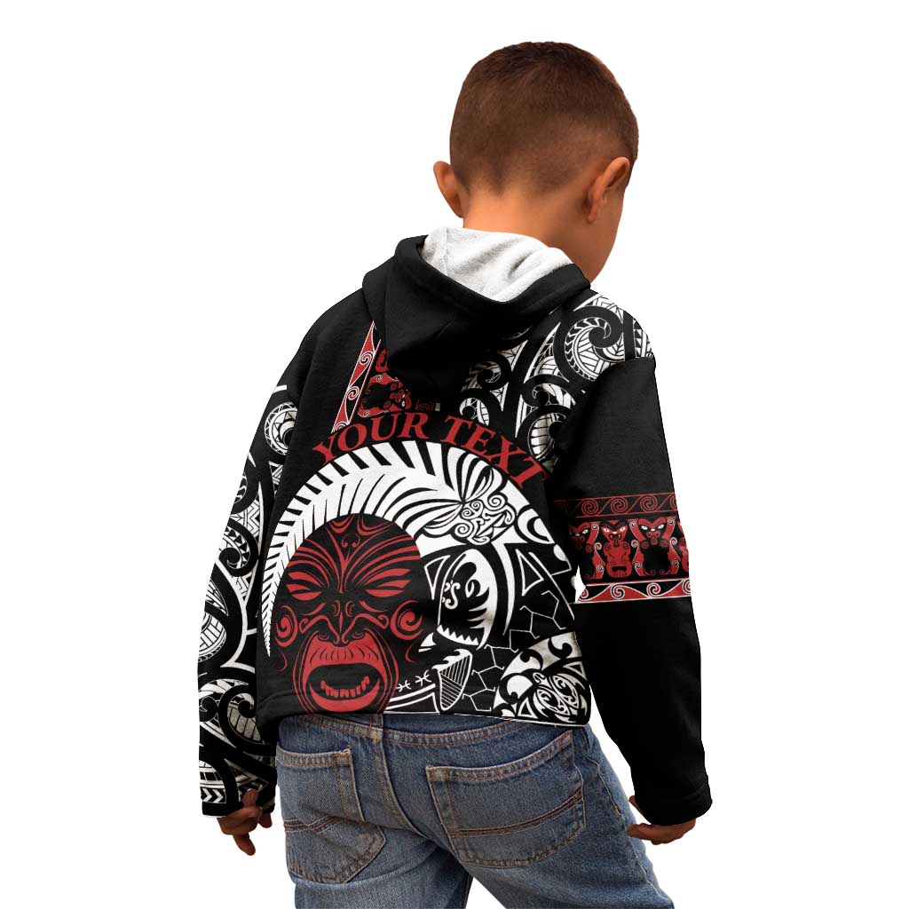Honour The Treaty New Zealand Personalised Kid Hoodie Toitu Te Tiriti Indigenous Maori Face
