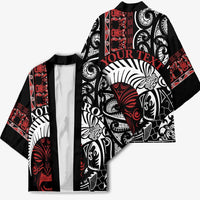 Honour The Treaty New Zealand Personalised Kimono Toitu Te Tiriti Indigenous Maori Face - Polynesian Pride