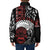 Honour The Treaty New Zealand Personalised Padded Jacket Toitu Te Tiriti Indigenous Maori Face - Polynesian Pride