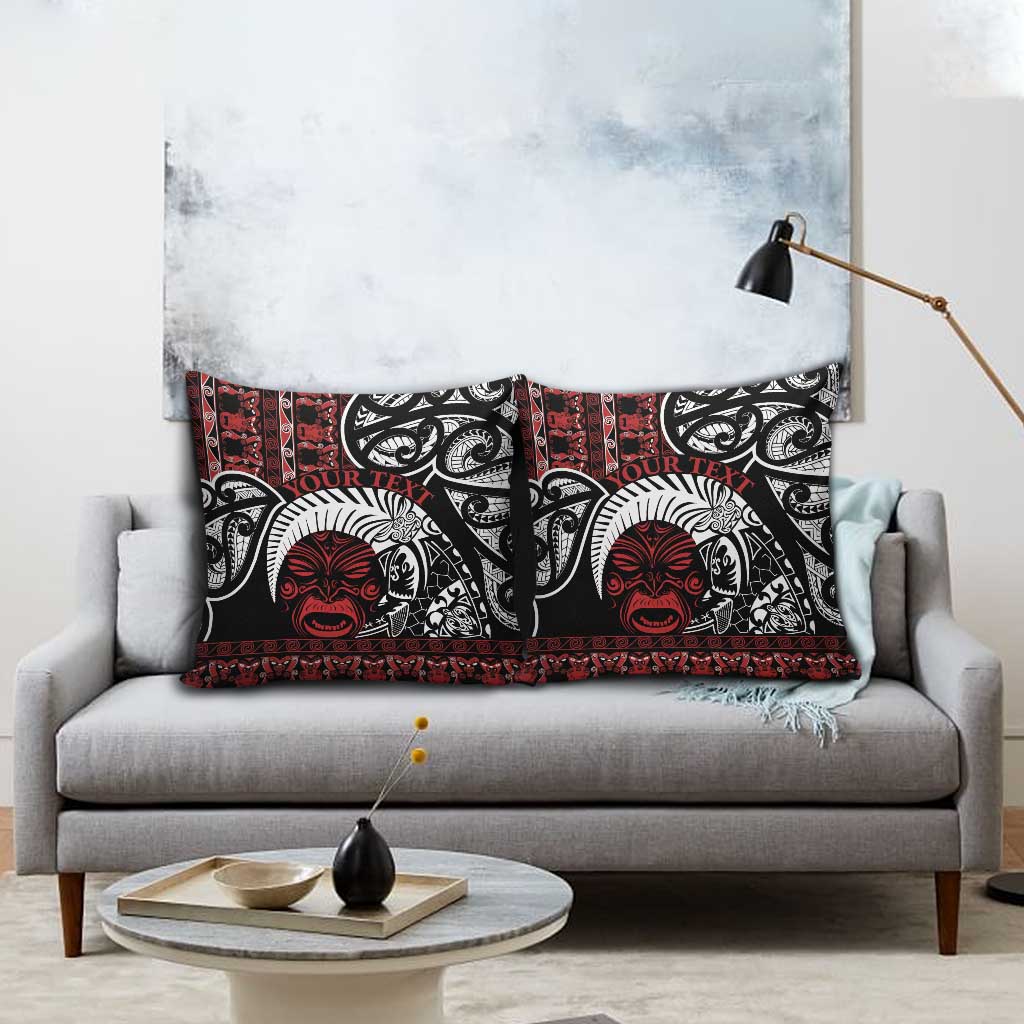 Honour The Treaty New Zealand Personalised Pillow Cover Toitu Te Tiriti Indigenous Maori Face - Polynesian Pride