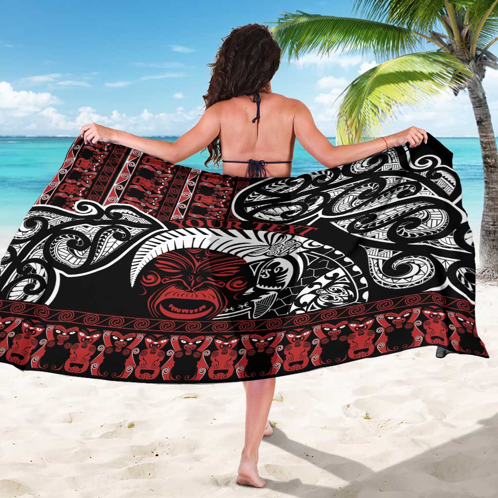 Honour The Treaty New Zealand Personalised Sarong Toitu Te Tiriti Indigenous Maori Face
