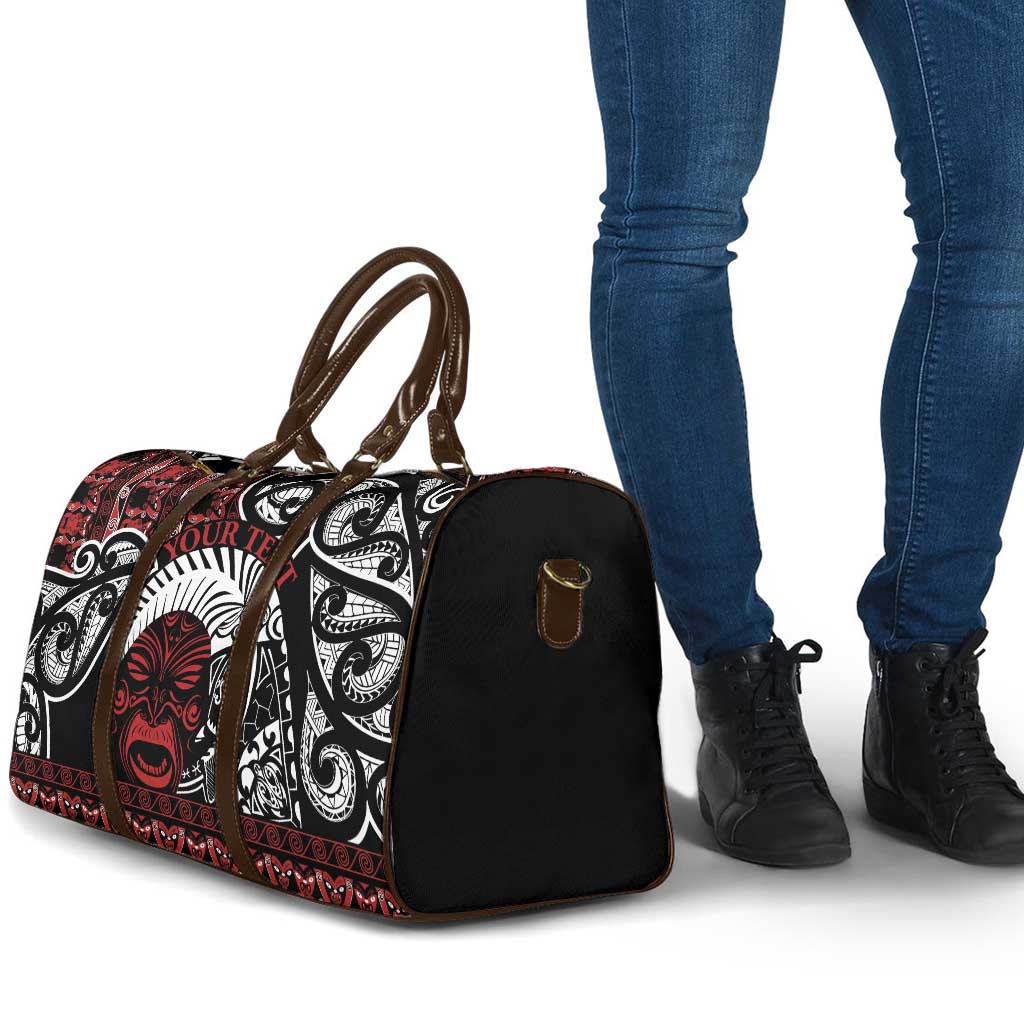 Honour The Treaty New Zealand Personalised Travel Bag Toitu Te Tiriti Indigenous Maori Face - Polynesian Pride