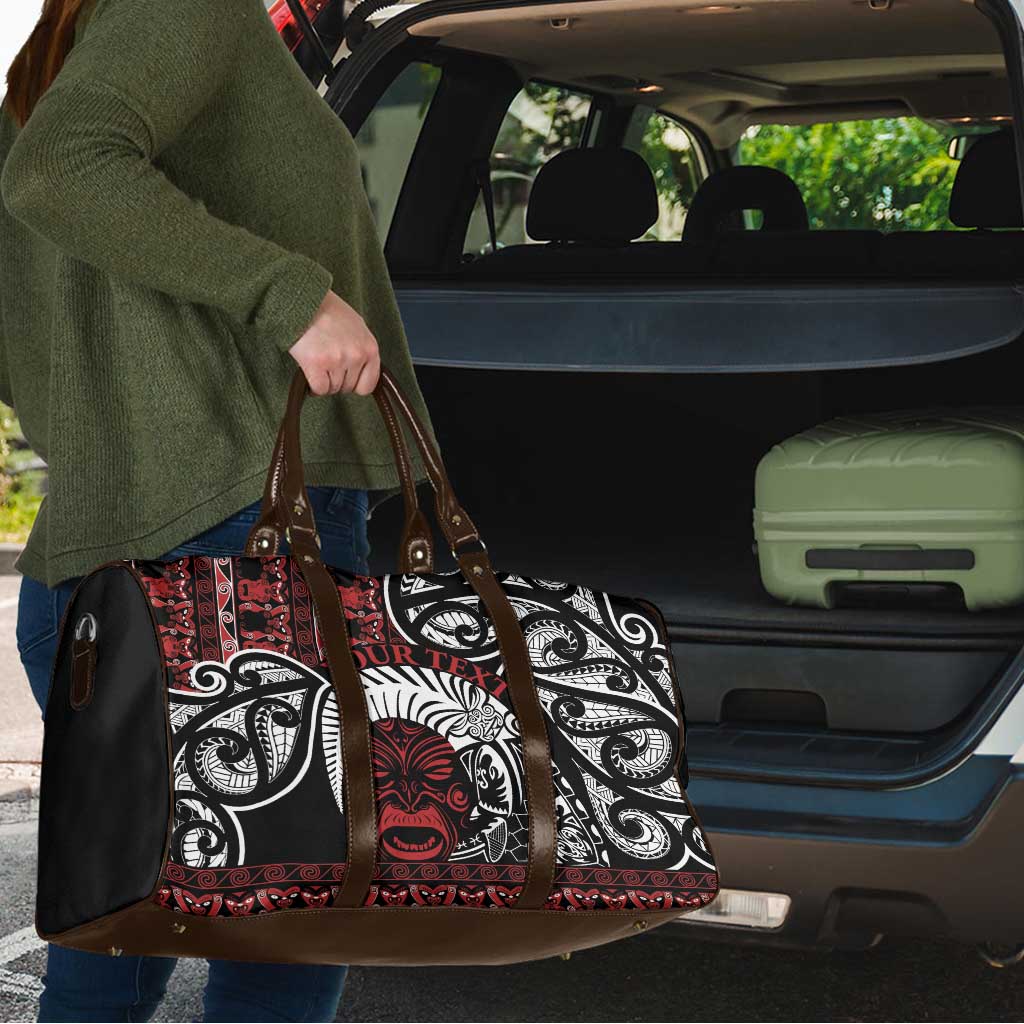 Honour The Treaty New Zealand Personalised Travel Bag Toitu Te Tiriti Indigenous Maori Face - Polynesian Pride