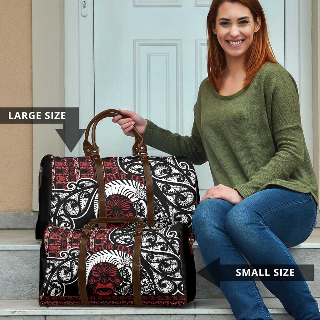 Honour The Treaty New Zealand Personalised Travel Bag Toitu Te Tiriti Indigenous Maori Face - Polynesian Pride