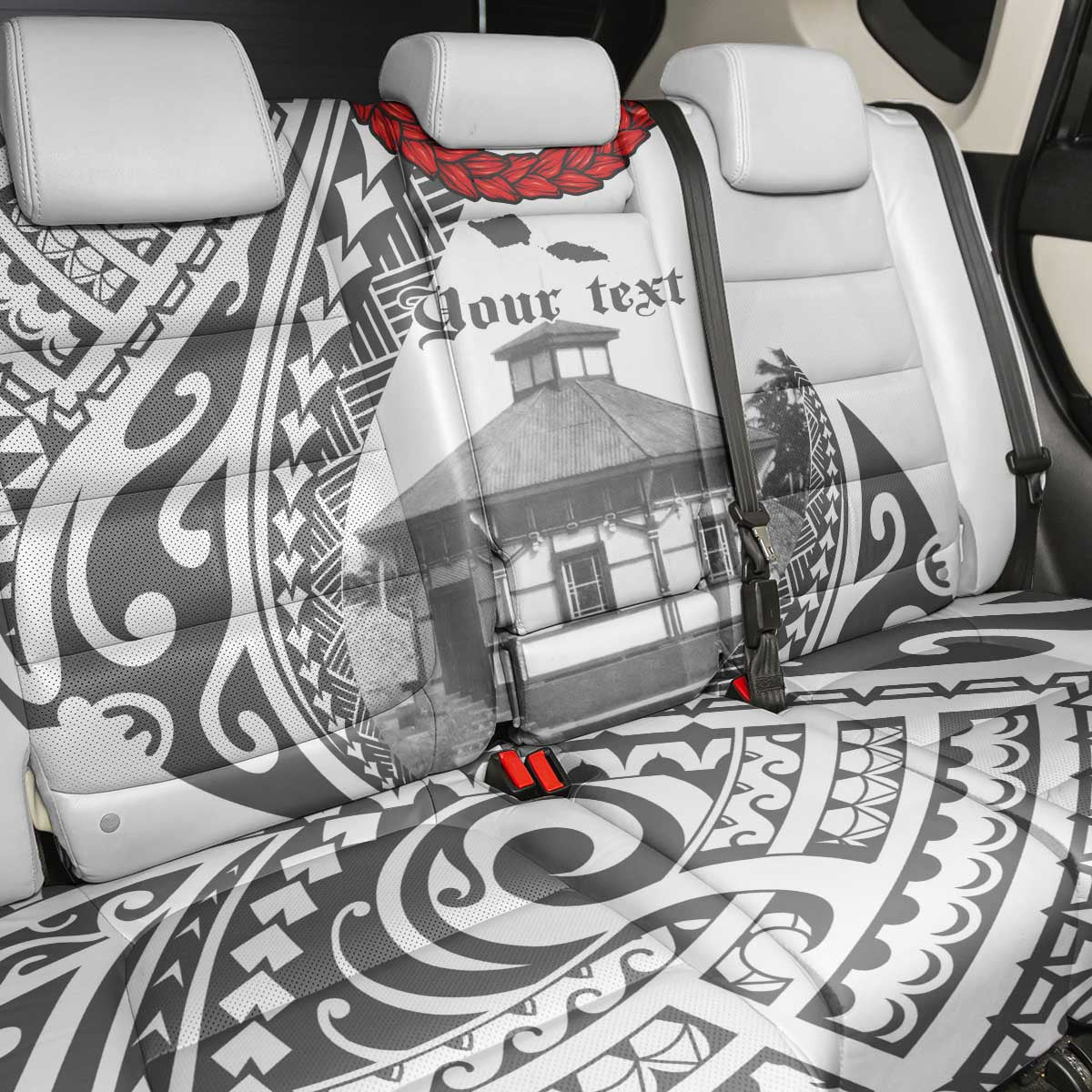 Samoa Mau Movement House Personalised Back Car Seat Cover Fa'a Samoa The Samoan Way