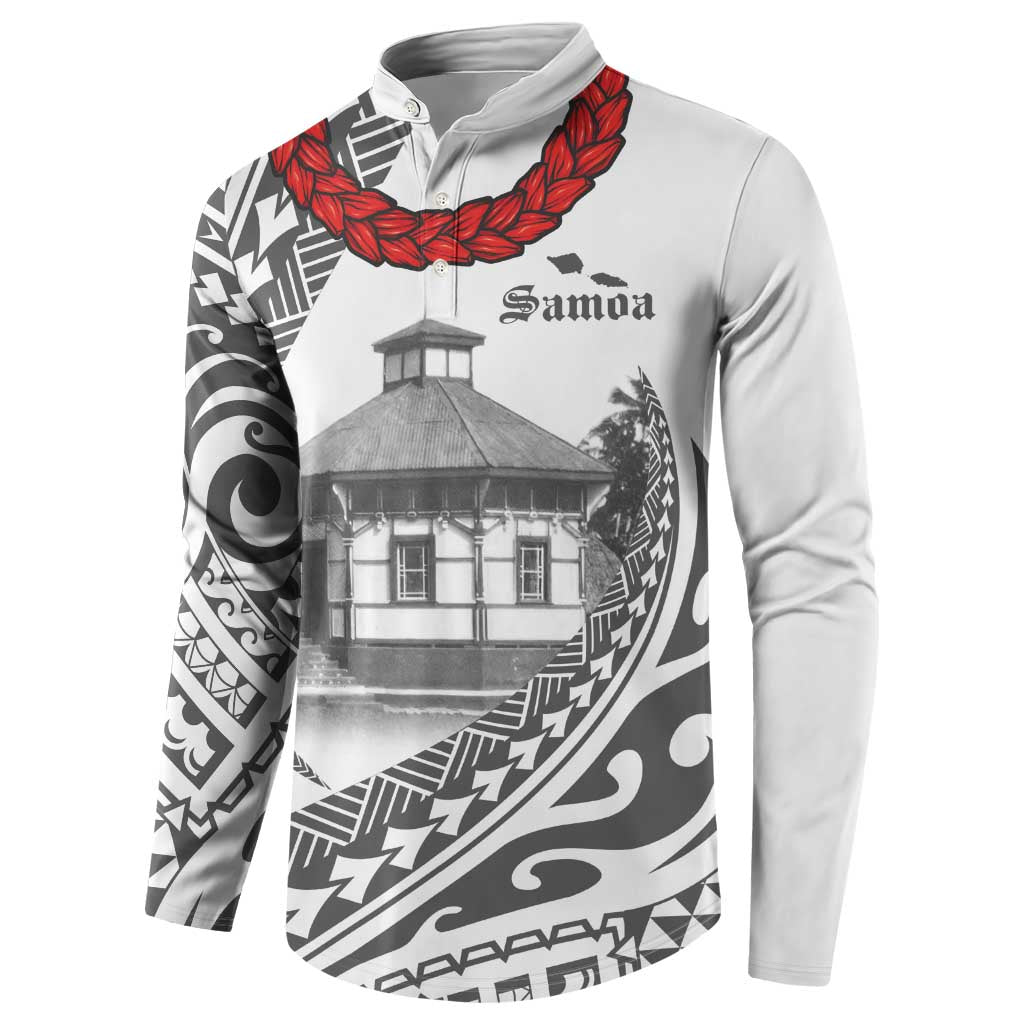 Samoa Mau Movement House Personalised Button Sweatshirt Fa'a Samoa The Samoan Way LT9 - Polynesian Pride