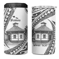 Samoa Mau Movement House Personalised 4 in 1 Can Cooler Tumbler Fa'a Samoa The Samoan Way