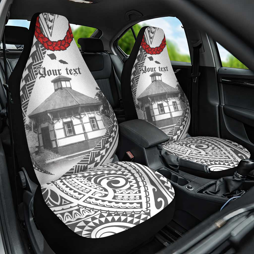 Samoa Mau Movement House Personalised Car Seat Cover Fa'a Samoa The Samoan Way LT9 One Size White - Polynesian Pride