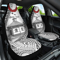 Samoa Mau Movement House Personalised Car Seat Cover Fa'a Samoa The Samoan Way LT9 One Size White - Polynesian Pride