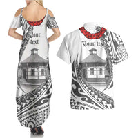 Samoa Mau Movement House Personalised Couples Matching Summer Maxi Dress and Hawaiian Shirt Fa'a Samoa The Samoan Way