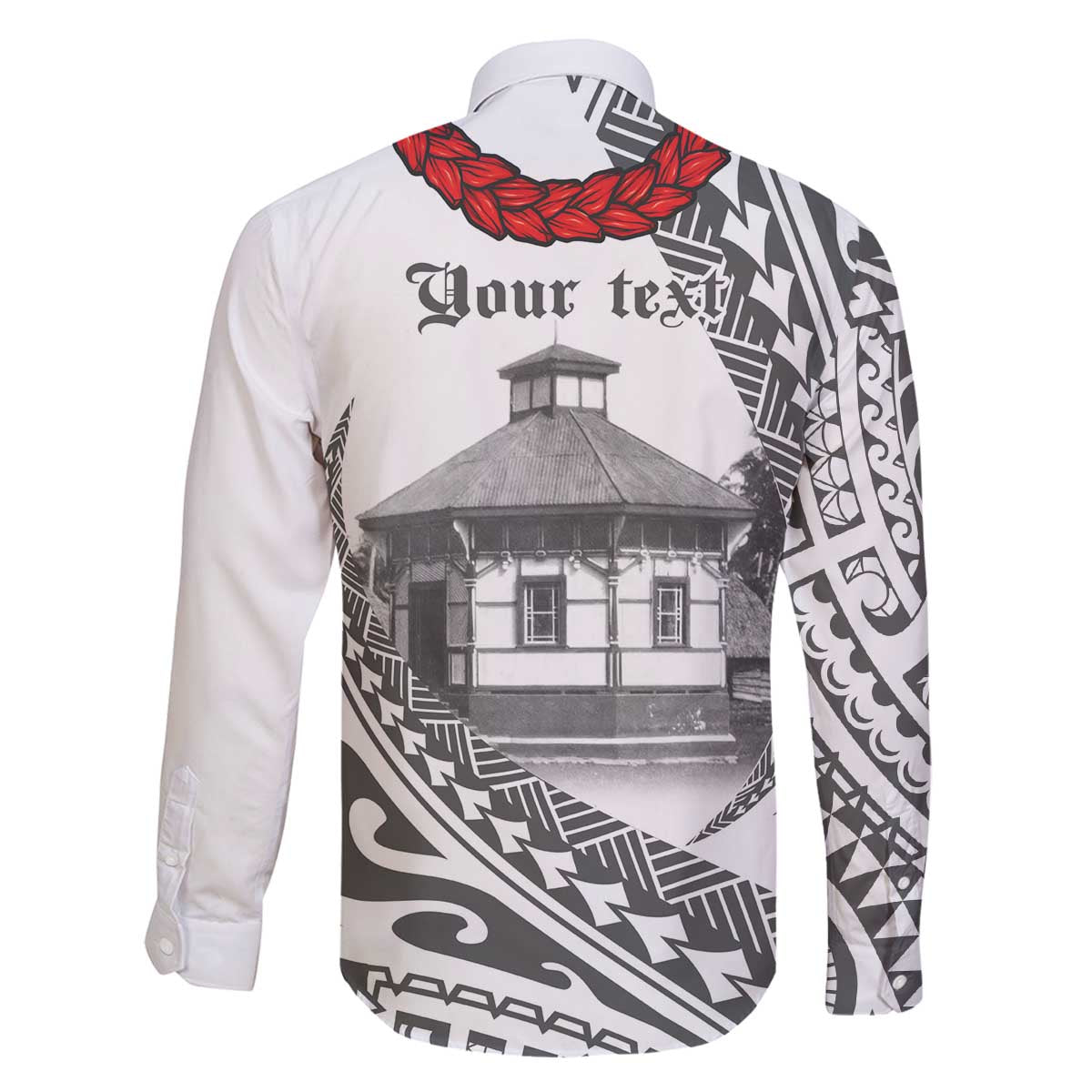 Samoa Mau Movement House Personalised Family Matching Off The Shoulder Long Sleeve Dress and Hawaiian Shirt Fa'a Samoa The Samoan Way