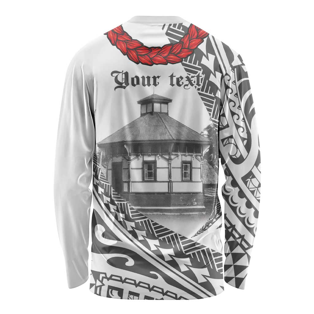 Samoa Mau Movement House Personalised Long Sleeve Shirt Fa'a Samoa The Samoan Way LT9 - Polynesian Pride