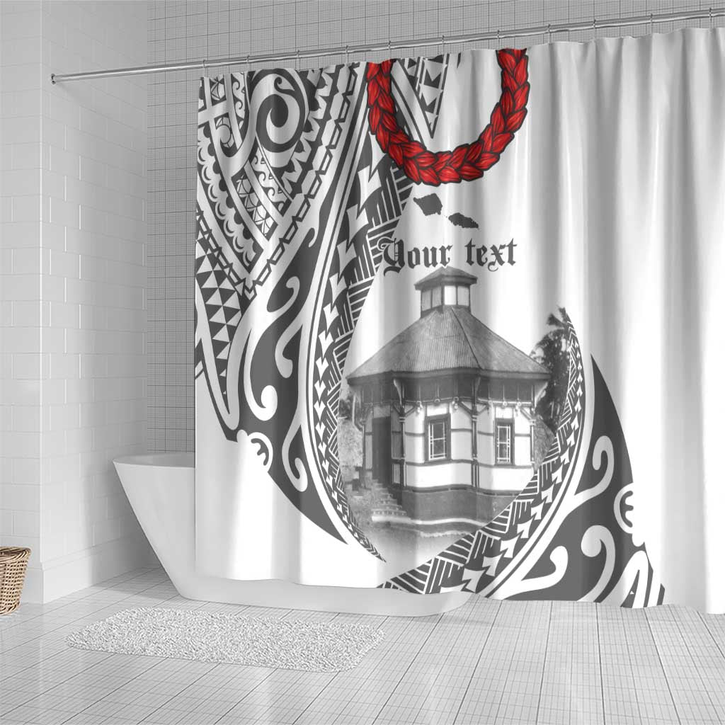 Samoa Mau Movement House Personalised Shower Curtain Fa'a Samoa The Samoan Way