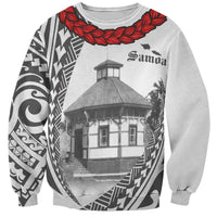 Samoa Mau Movement House Personalised Sweatshirt Fa'a Samoa The Samoan Way LT9 Unisex White - Polynesian Pride