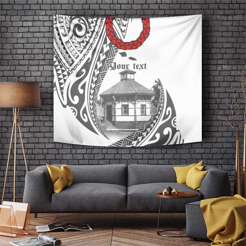 Samoa Mau Movement House Personalised Tapestry Fa'a Samoa The Samoan Way LT9 White - Polynesian Pride