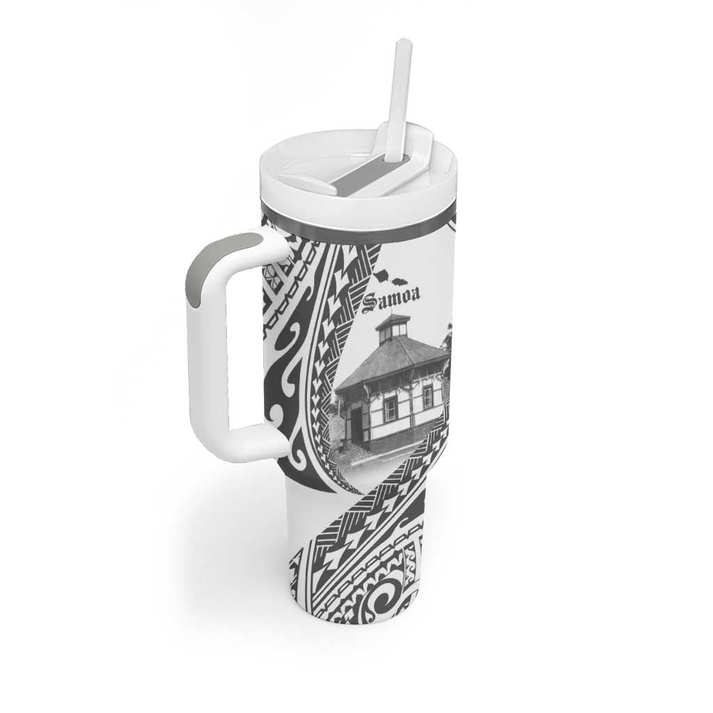 Samoa Mau Movement House Personalised Tumbler With Handle Fa'a Samoa The Samoan Way LT9 - Polynesian Pride