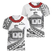 Samoa Mau Movement House Personalised Women V-Neck T-Shirt Fa'a Samoa The Samoan Way LT9 - Polynesian Pride