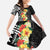 Samoa Tribal Hibiscus Flowers Family Matching Tank Maxi Dress and Hawaiian Shirt