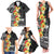 Samoa Tribal Hibiscus Flowers Family Matching Tank Maxi Dress and Hawaiian Shirt