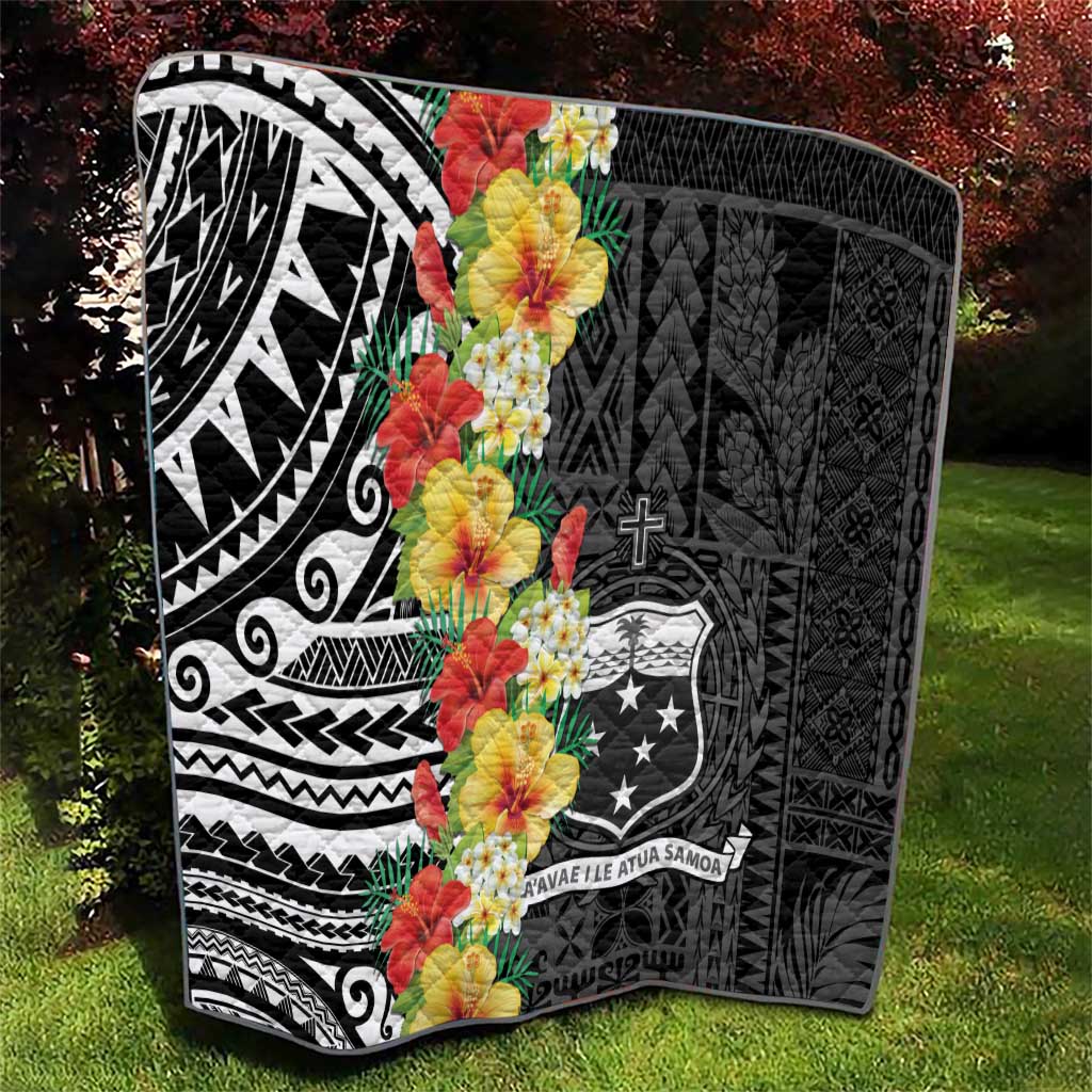 Samoa Tribal Hibiscus Flowers Quilt LT9 - Polynesian Pride