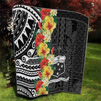Samoa Tribal Hibiscus Flowers Quilt LT9 - Polynesian Pride