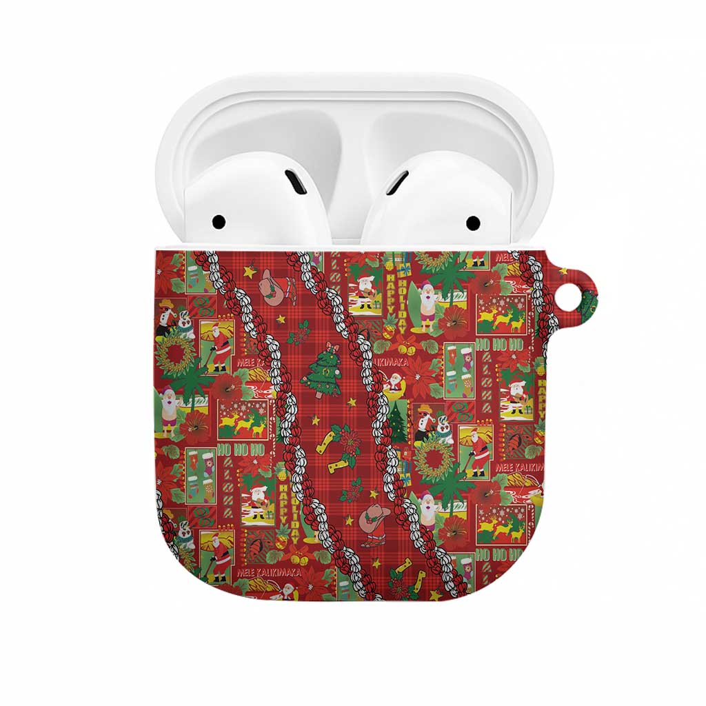 Mele Kalikimaka Pakalana Pikake Lei AirPods Case Hawaiian Rodeo Paniolo Omaomao Palaka - Polynesian Pride