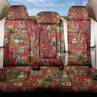 Mele Kalikimaka Pakalana Pikake Lei Back Car Seat Cover Hawaiian Rodeo Paniolo Omaomao Palaka - Polynesian Pride
