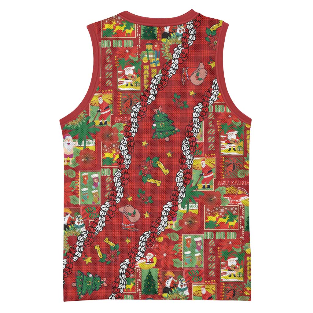 Mele Kalikimaka Pakalana Pikake Lei Basketball Jersey Hawaiian Rodeo Paniolo Omaomao Palaka - Polynesian Pride