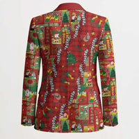 Mele Kalikimaka Pakalana Pikake Lei Blazer Hawaiian Rodeo Paniolo Omaomao Palaka - Polynesian Pride