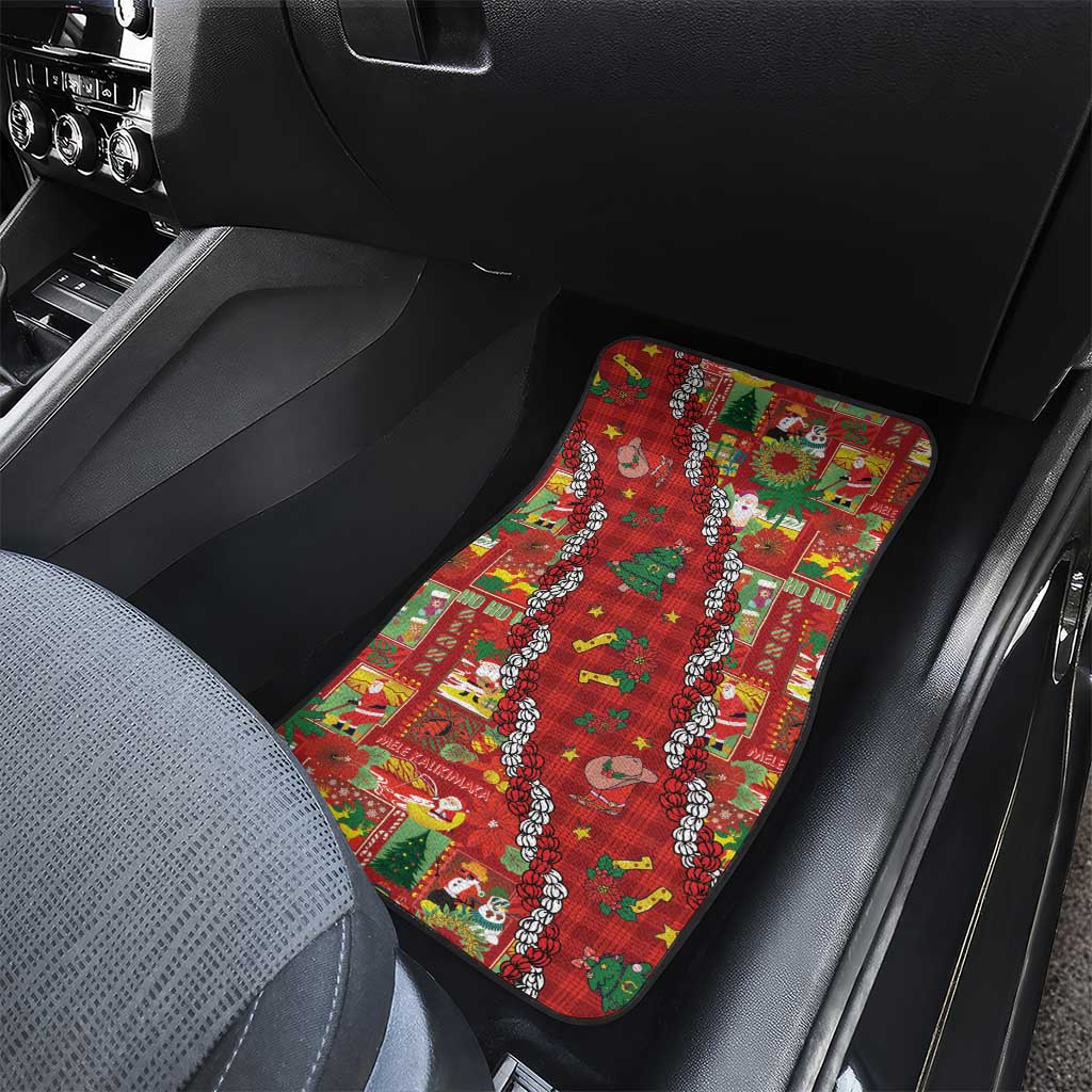 Mele Kalikimaka Pakalana Pikake Lei Car Mats Hawaiian Rodeo Paniolo Omaomao Palaka - Polynesian Pride