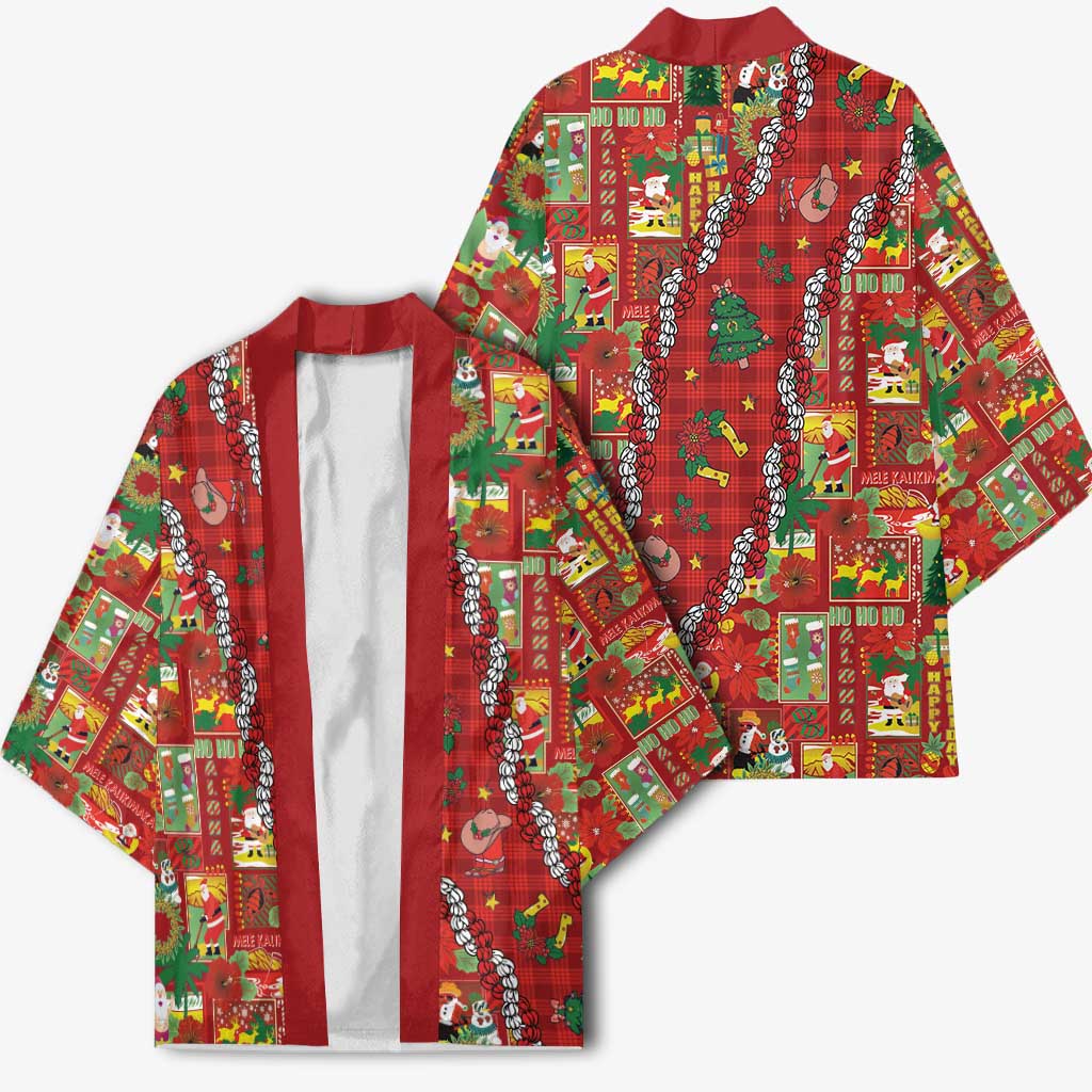 Mele Kalikimaka Pakalana Pikake Lei Kimono Hawaiian Rodeo Paniolo Omaomao Palaka - Polynesian Pride