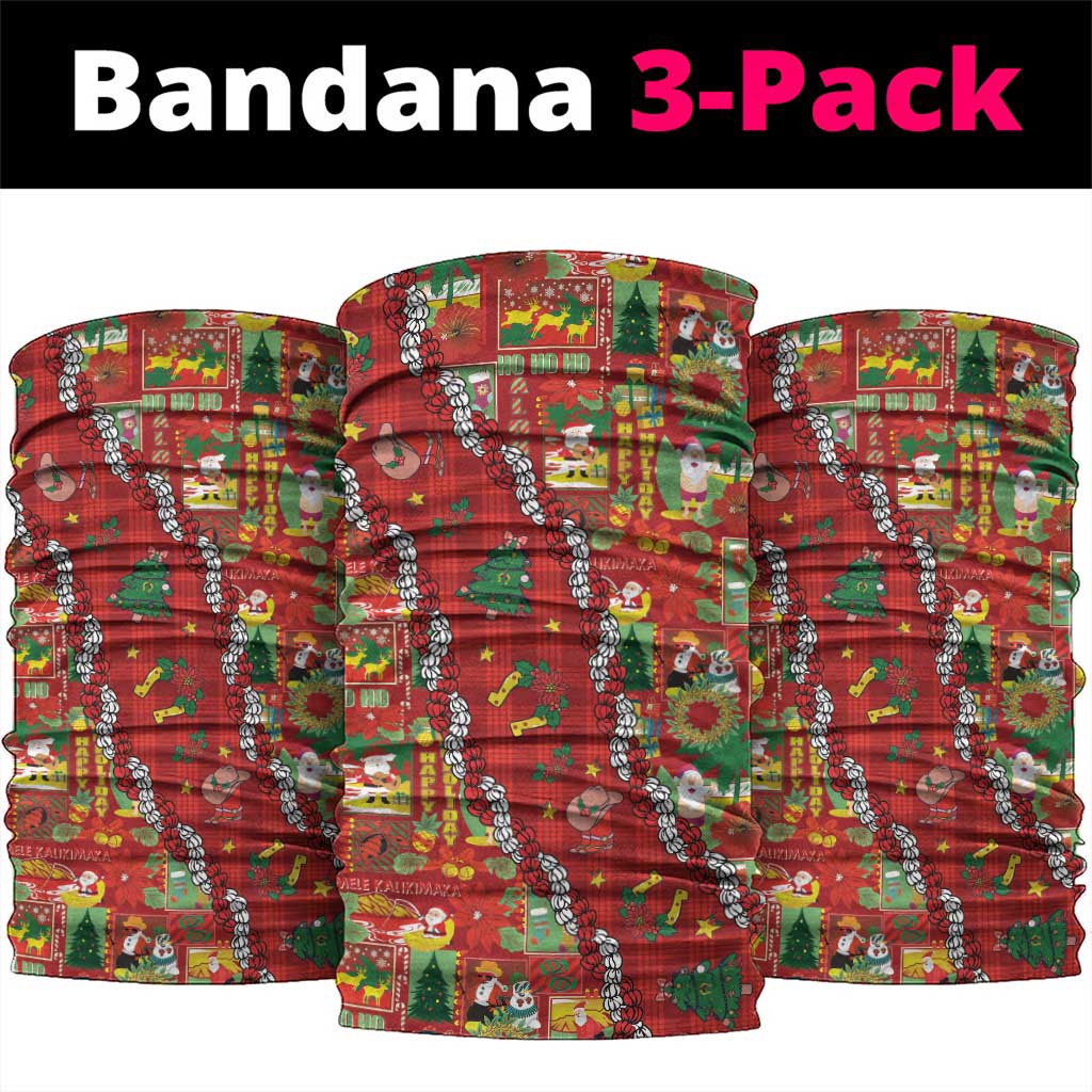 Mele Kalikimaka Pakalana Pikake Lei Neck Gaiter Hawaiian Rodeo Paniolo Omaomao Palaka - Polynesian Pride
