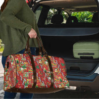 Mele Kalikimaka Pakalana Pikake Lei Travel Bag Hawaiian Rodeo Paniolo Omaomao Palaka - Polynesian Pride