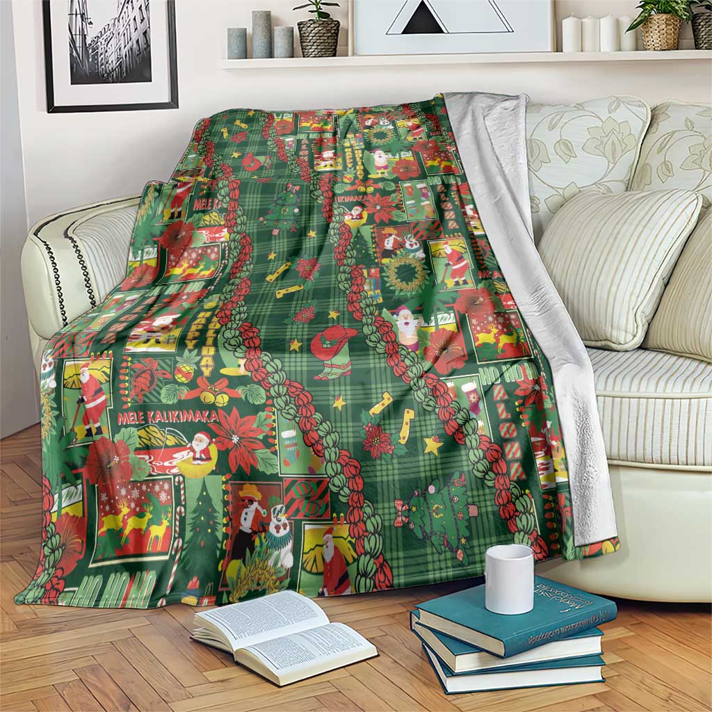 Mele Kalikimaka Pakalana Pikake Lei Blanket Hawaiian Rodeo Paniolo Ulaula Palaka - Polynesian Pride