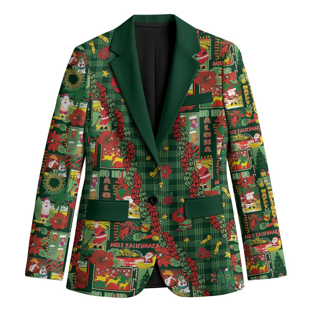 Mele Kalikimaka Pakalana Pikake Lei Blazer Hawaiian Rodeo Paniolo Ulaula Palaka - Polynesian Pride