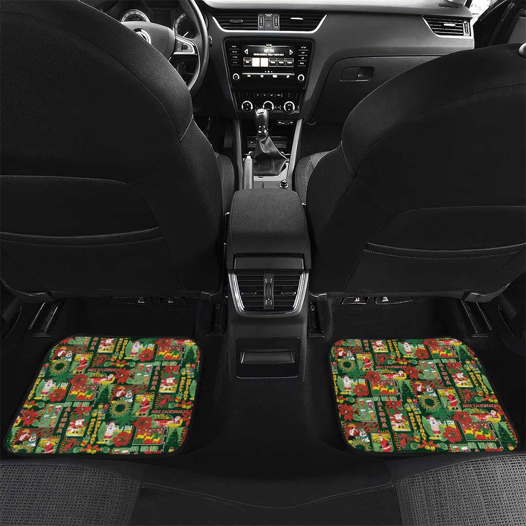Mele Kalikimaka Pakalana Pikake Lei Car Mats Hawaiian Rodeo Paniolo Ulaula Palaka - Polynesian Pride