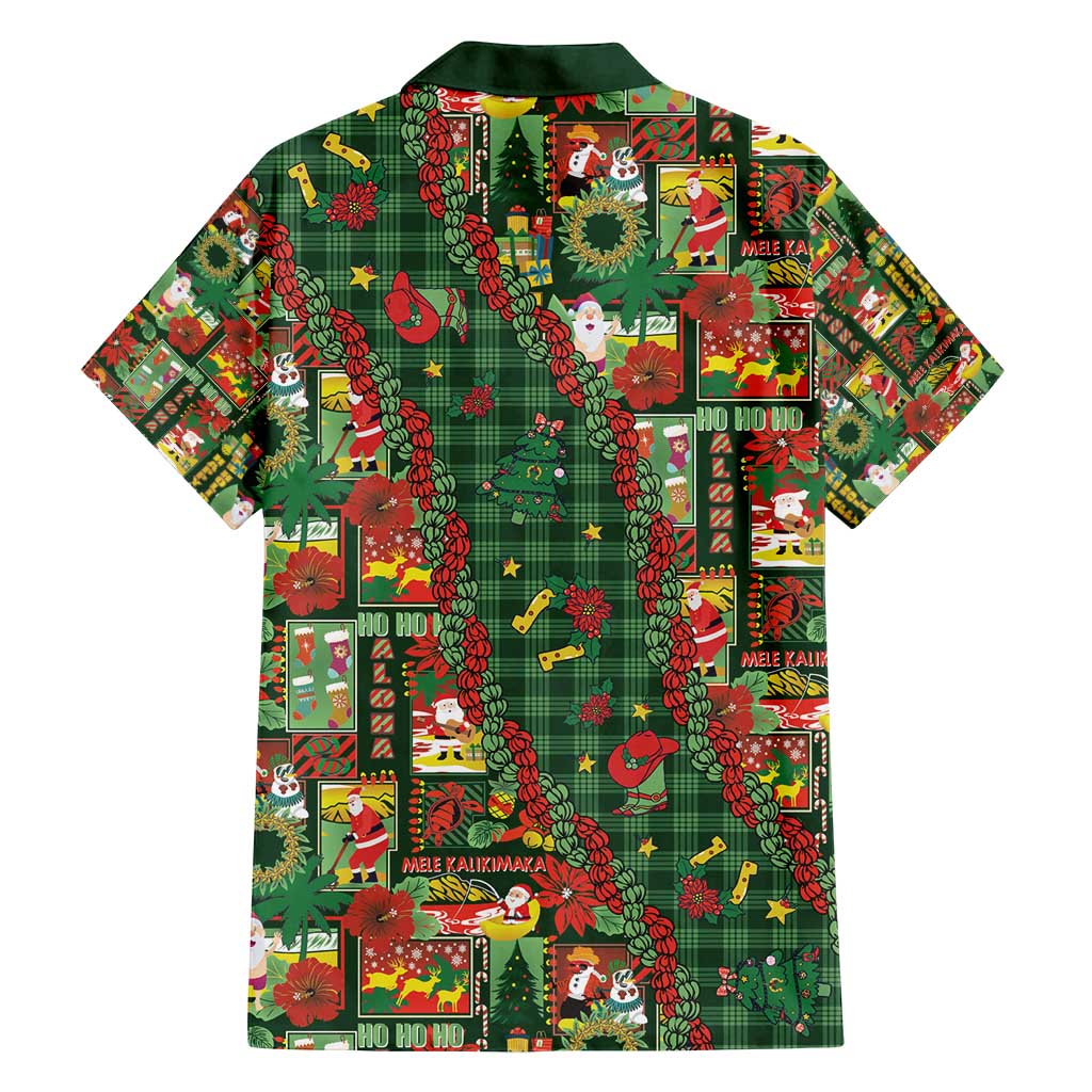 Mele Kalikimaka Pakalana Pikake Lei Family Matching Off Shoulder Maxi Dress and Hawaiian Shirt Hawaiian Rodeo Paniolo Ulaula Palaka - Polynesian Pride