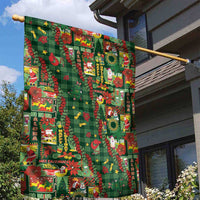 Mele Kalikimaka Pakalana Pikake Lei Garden Flag Hawaiian Rodeo Paniolo Ulaula Palaka - Polynesian Pride