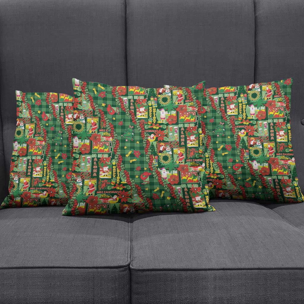 Mele Kalikimaka Pakalana Pikake Lei Pillow Cover Hawaiian Rodeo Paniolo Ulaula Palaka - Polynesian Pride