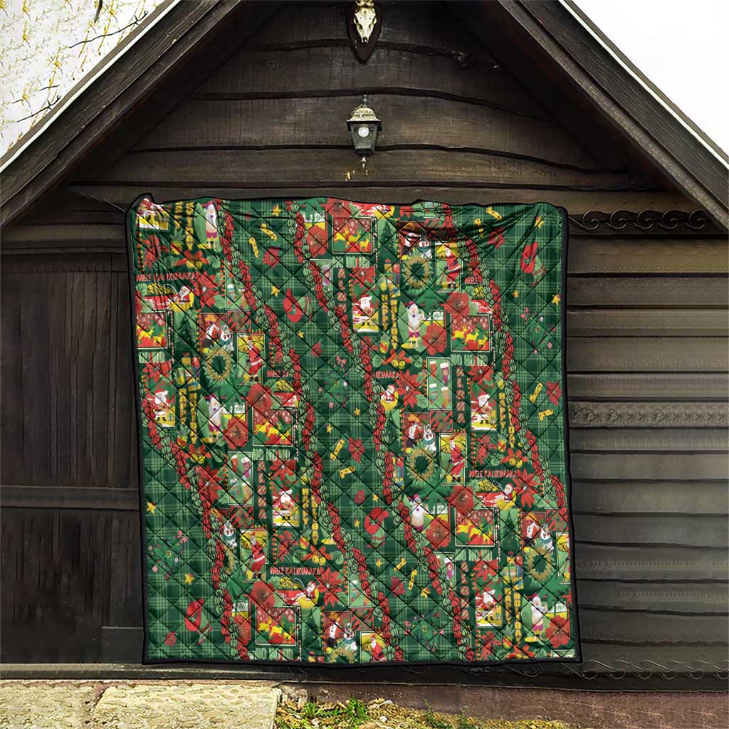 Mele Kalikimaka Pakalana Pikake Lei Quilt Hawaiian Rodeo Paniolo Ulaula Palaka - Polynesian Pride