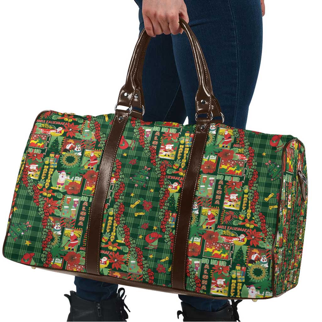 Mele Kalikimaka Pakalana Pikake Lei Travel Bag Hawaiian Rodeo Paniolo Ulaula Palaka - Polynesian Pride