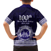 Tonga Queen Salote College 100 years Kid Hawaiian Shirt QSC 1926-2026 Tongan Pattern LT9 - Polynesian Pride