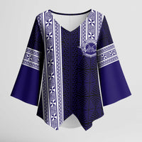 Tonga Queen Salote College 100 years Kimono Sleeve Blouse QSC 1926-2026 Tongan Pattern
