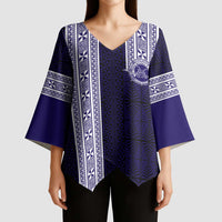 Tonga Queen Salote College 100 years Kimono Sleeve Blouse QSC 1926-2026 Tongan Pattern