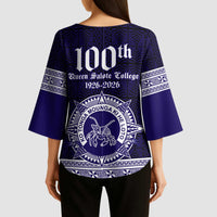 Tonga Queen Salote College 100 years Kimono Sleeve Blouse QSC 1926-2026 Tongan Pattern