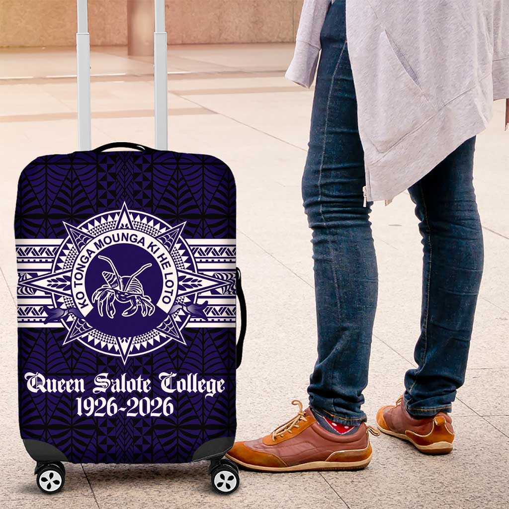 Tonga Queen Salote College 100 years Luggage Cover QSC 1926-2026 Tongan Pattern